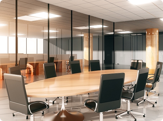 Conference rooms and negotiation areas